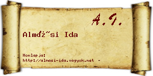 Almási Ida névjegykártya