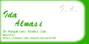 ida almasi business card