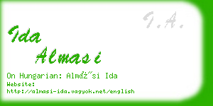 ida almasi business card